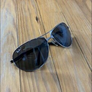 Ray Ban black aviator sunglasses